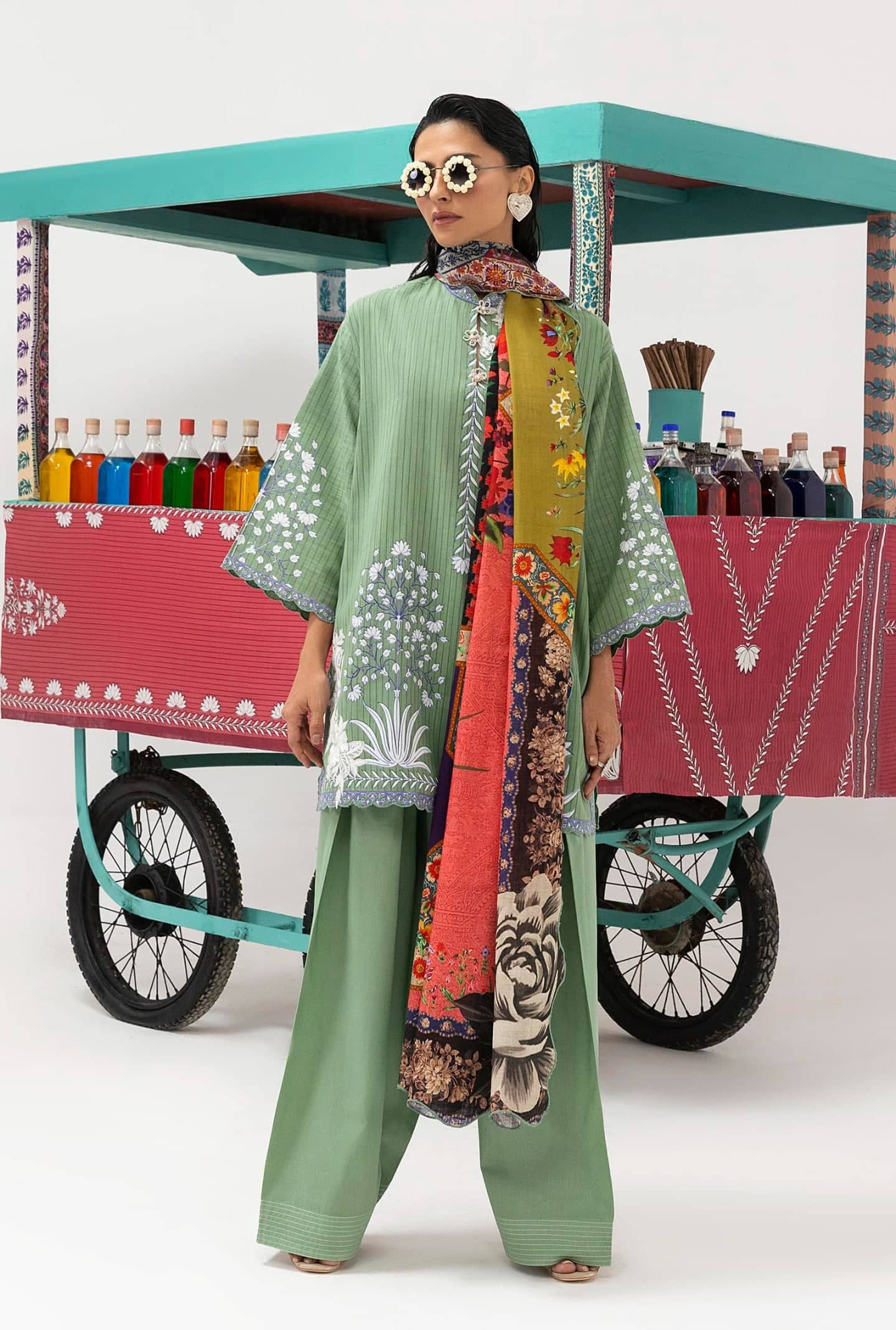 Sana Safinaz Mahay Luxury Winter Brands Sana Safinaz Mahay Winter 25/Slub Linen Suit/6B