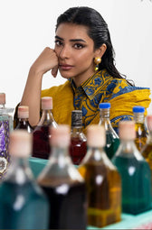 Sana Safinaz Mahay Luxury Winter Brands Sana Safinaz Mahay Winter 25/Slub Linen Suit/8B/Shirt Dupatta Set