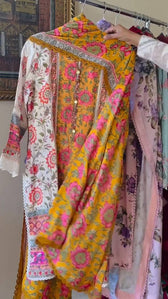 Stitched Look of Unstitched Sana Safinaz Mahay Fall Edit/Shirt Dupatta/5A/Size - S M L XL