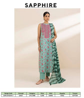 Restocked/Sapphire Daily Embroidered Lawn Collection