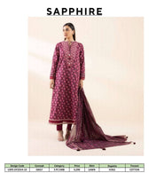 Sapphire Daily Embroidered Lawn Collection