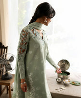 Sapphire Luxury Lawn 26/U3PEJQS26V48/Light Pistachio Green/Silk Dupatta