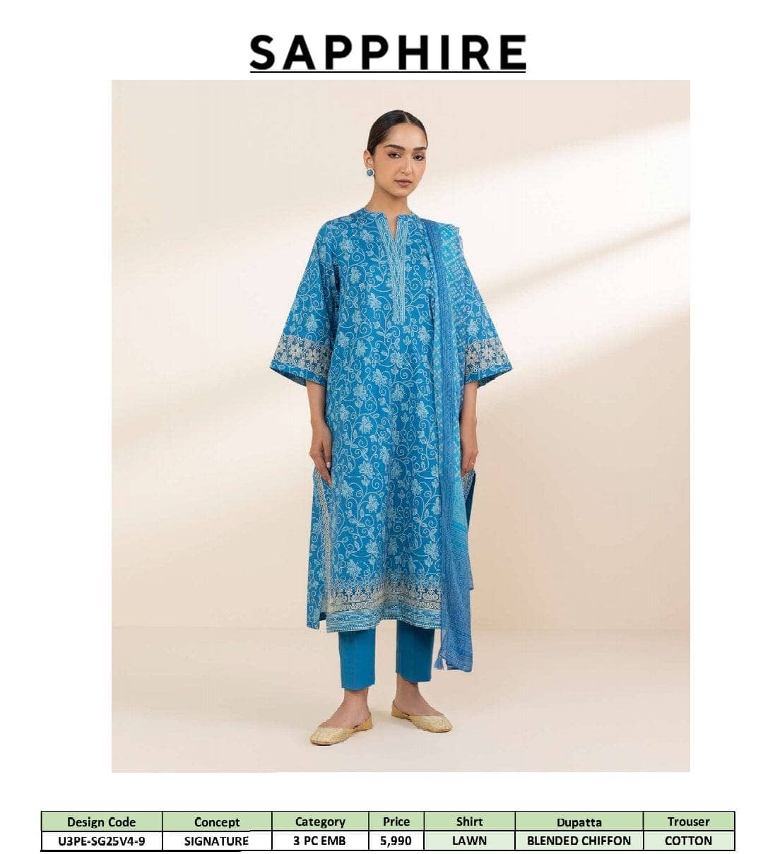 Sapphire Signature Lawn Collection