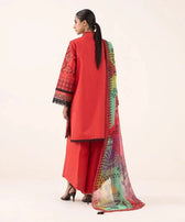 Restocked/Sapphire Intermix 25/Vol 2/Embroidered Cotton Suit/Green&Coral Pink