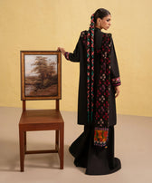 Restocked/Sapphire Intermix 25/Vol 2/Embroideried Cotton Suit/Black