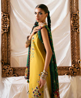 Restocked/Sapphire Intermix 25/Vol 2/Embroideried Cotton Suit/Mustard