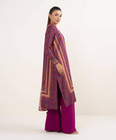 Restocked/Sapphire Intermix 25/Vol 2/Printed Arabic Lawn Suit/Magenta
