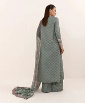 Restocked/Sapphire Intermix 25/Vol 2/Printed Cotton Suit/Moss Green