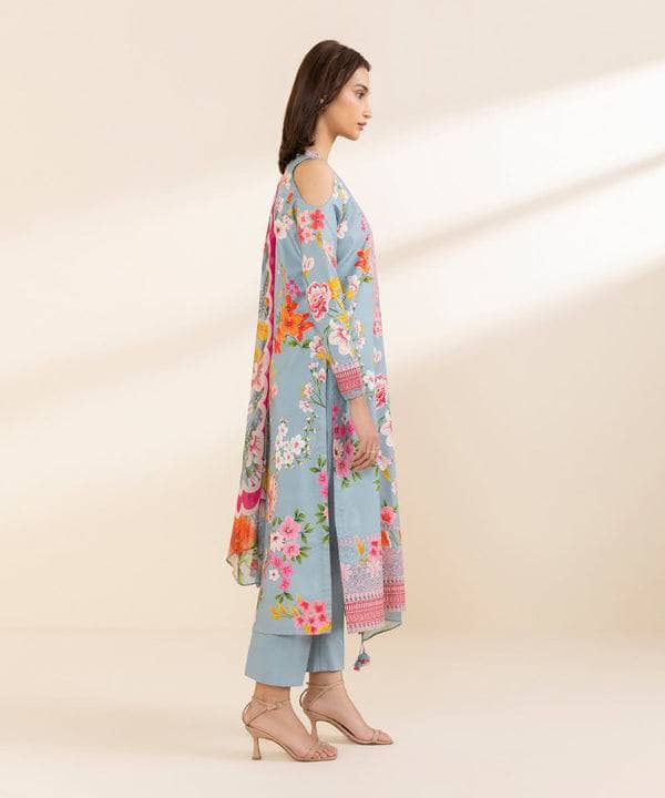 Sapphire Intermix 25/Embroidered Cotton Suit/Aqua