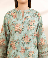 Sapphire Intermix 25/Embroidered Cotton Suit/Aqua