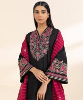 Sapphire Intermix 25/Embroidered Cotton Suit/Black Raspberry Sauce