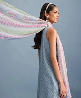 Sapphire Intermix 25/Vol 2/Embroidered Jacquard Suit/Ice Blue