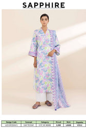 Sapphire Day To Day Lawn 25/Shirt Dupatta Set