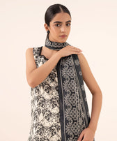 Sapphire Winter essentials/Embroideried Cotton Suit/0U3PEDY25V71/Black&White