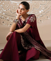 Sapphire Winter Essentials/Embroideried Dobby Suit/Burgundy/U3PE-ST25V7-14