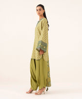 Sapphire Winter essentials/Embroideried Linen Suit/0U3PE-DY25-V76/Olive Green