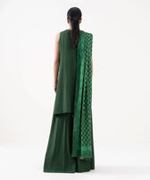 Sapphire Winter Essentials/Embroideried Linen Suit/U3PE-SG25V7-13/Green