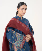 Sapphire Winter essentials/Printed Cotton Suit/00U3P-DY25V-73/Maroon Dark Blue