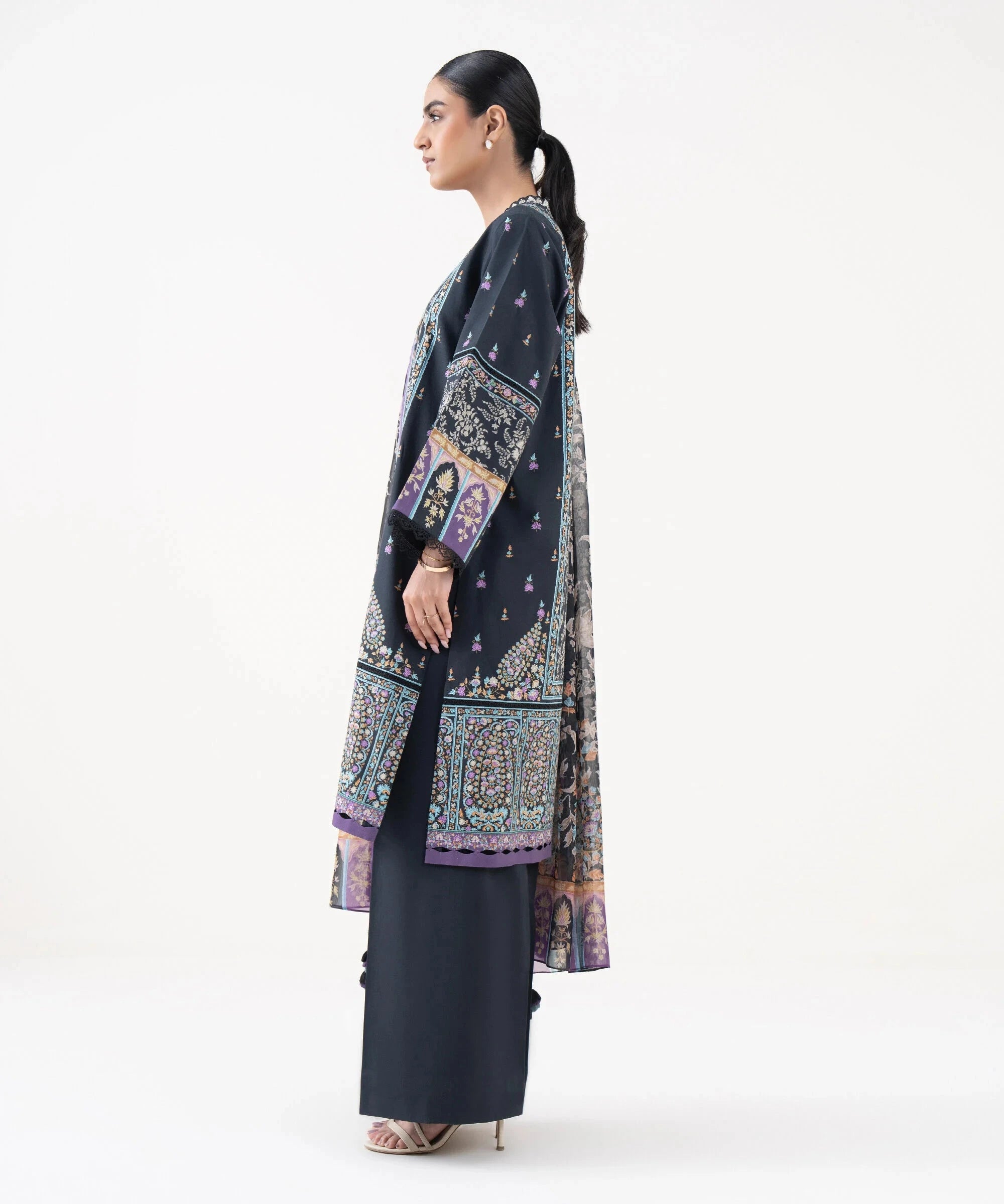 Sapphire Winter essentials/Printed Cotton Suit/00U3P-DY25V-74/Deep Blue