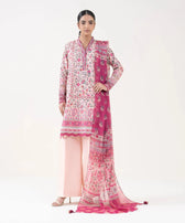 Sapphire Winter Essentials/Printed Cotton Suit/0U3P-DY25V7-15/Pink