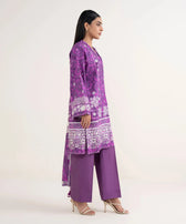 Sapphire Winter essentials/Printed Linen Suit/00U3P-DY25-V77/Purple