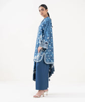 Sapphire Winter Essentials/Printed Linen Suit/00U3P-DY25V-76/Blue