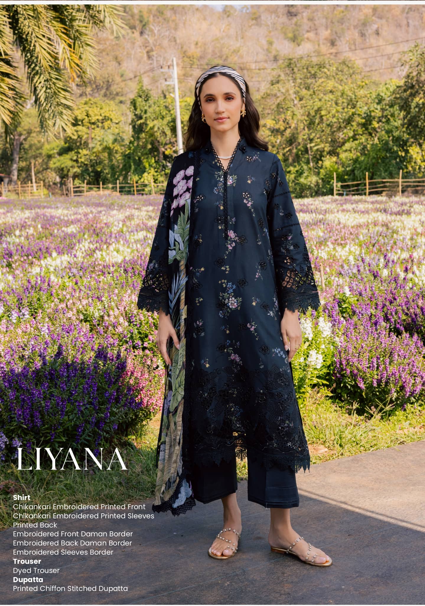 Aabyaan Shezlyn Chikankari Lawn/Liyana