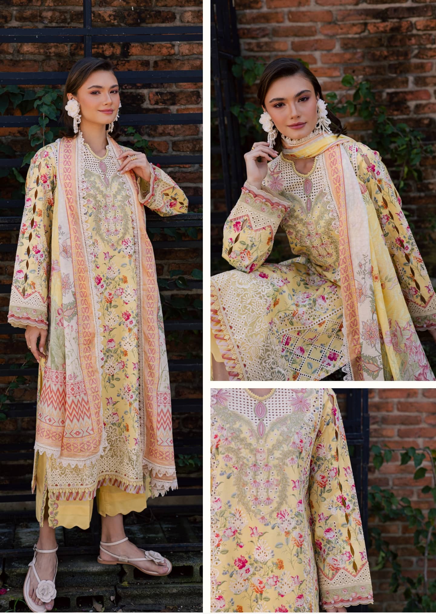 Aabyaan Shezlyn Chikankari Lawn/Zehraaye