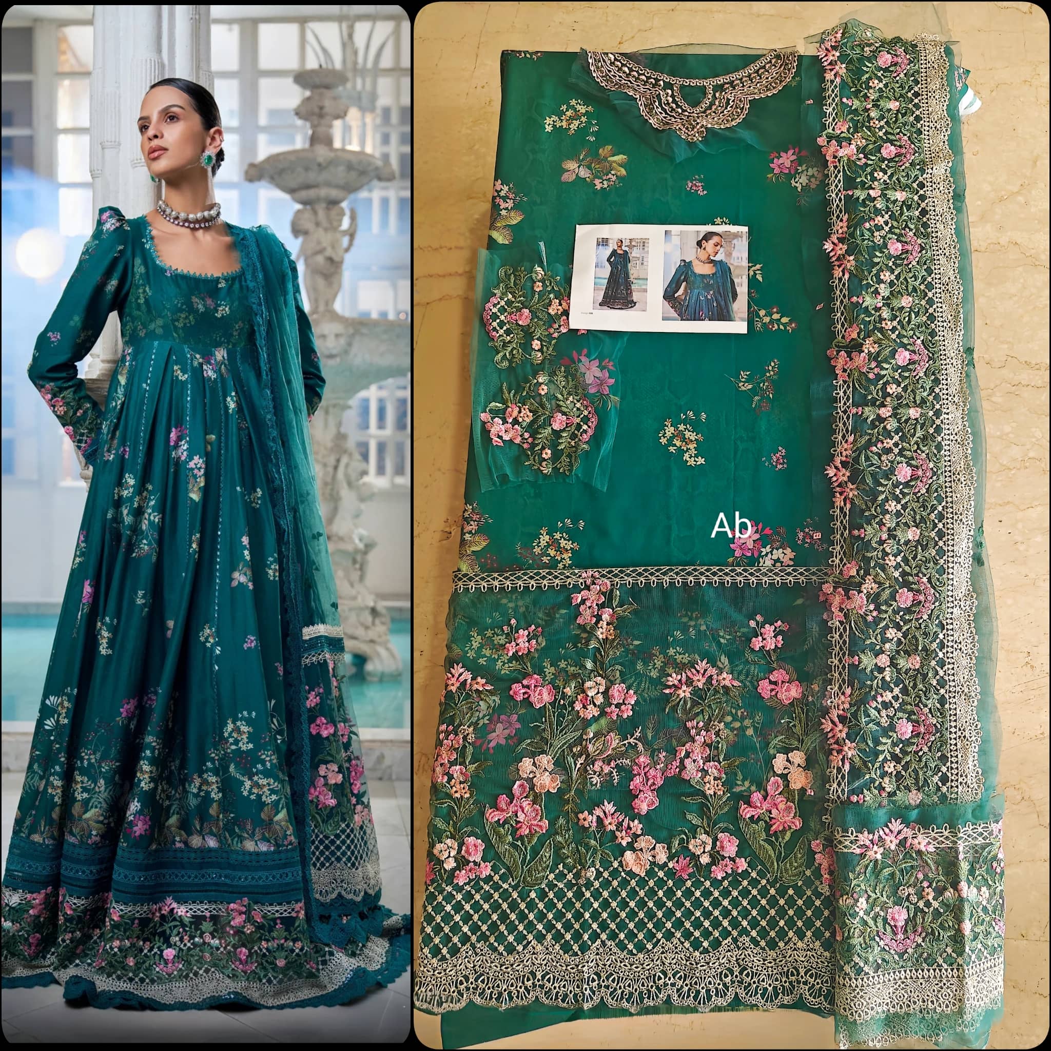 Sale‼️Open Pic/Sobia Nazir Luxury Lawn 26/10B/Anarkali