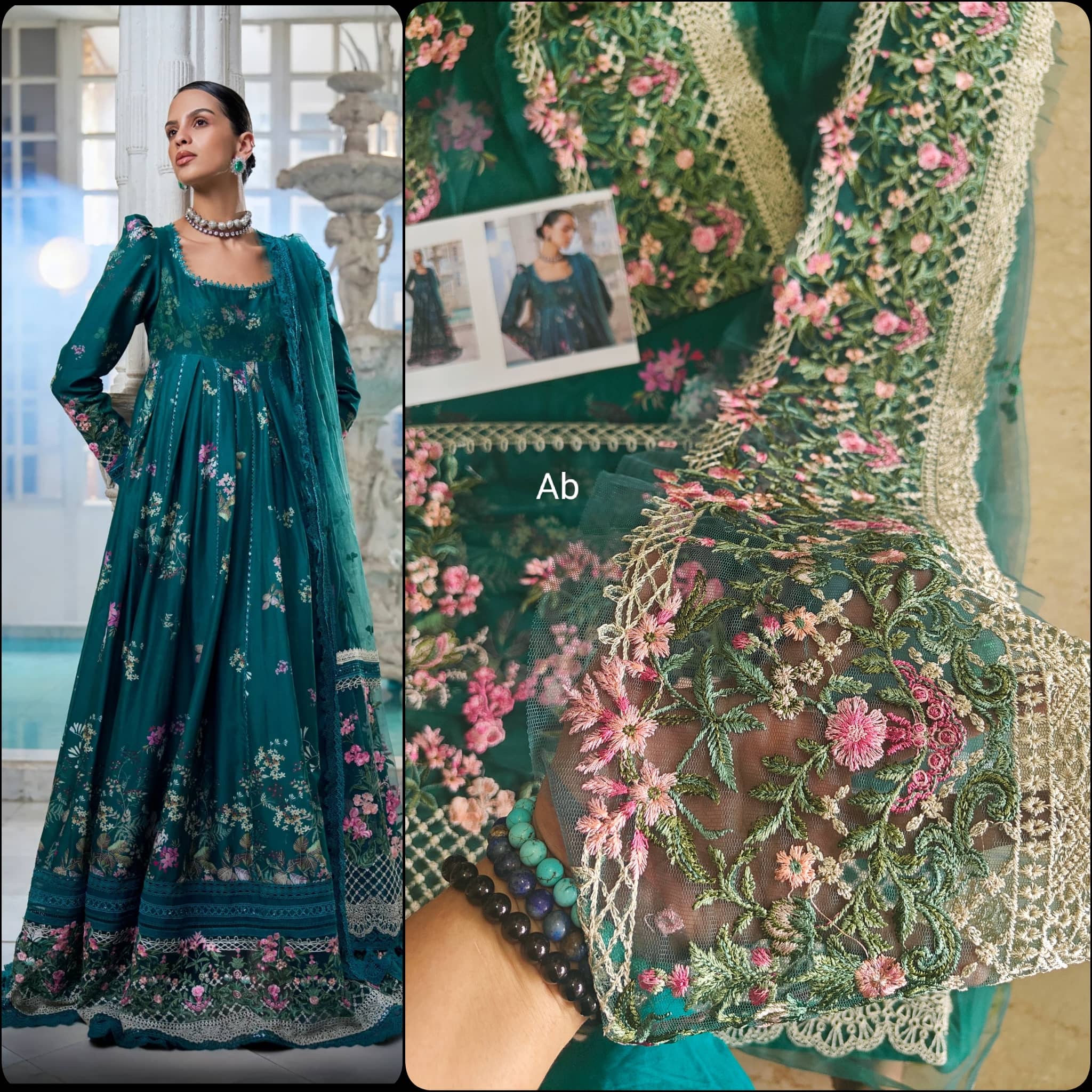Sale‼️Open Pic/Sobia Nazir Luxury Lawn 26/10B/Anarkali
