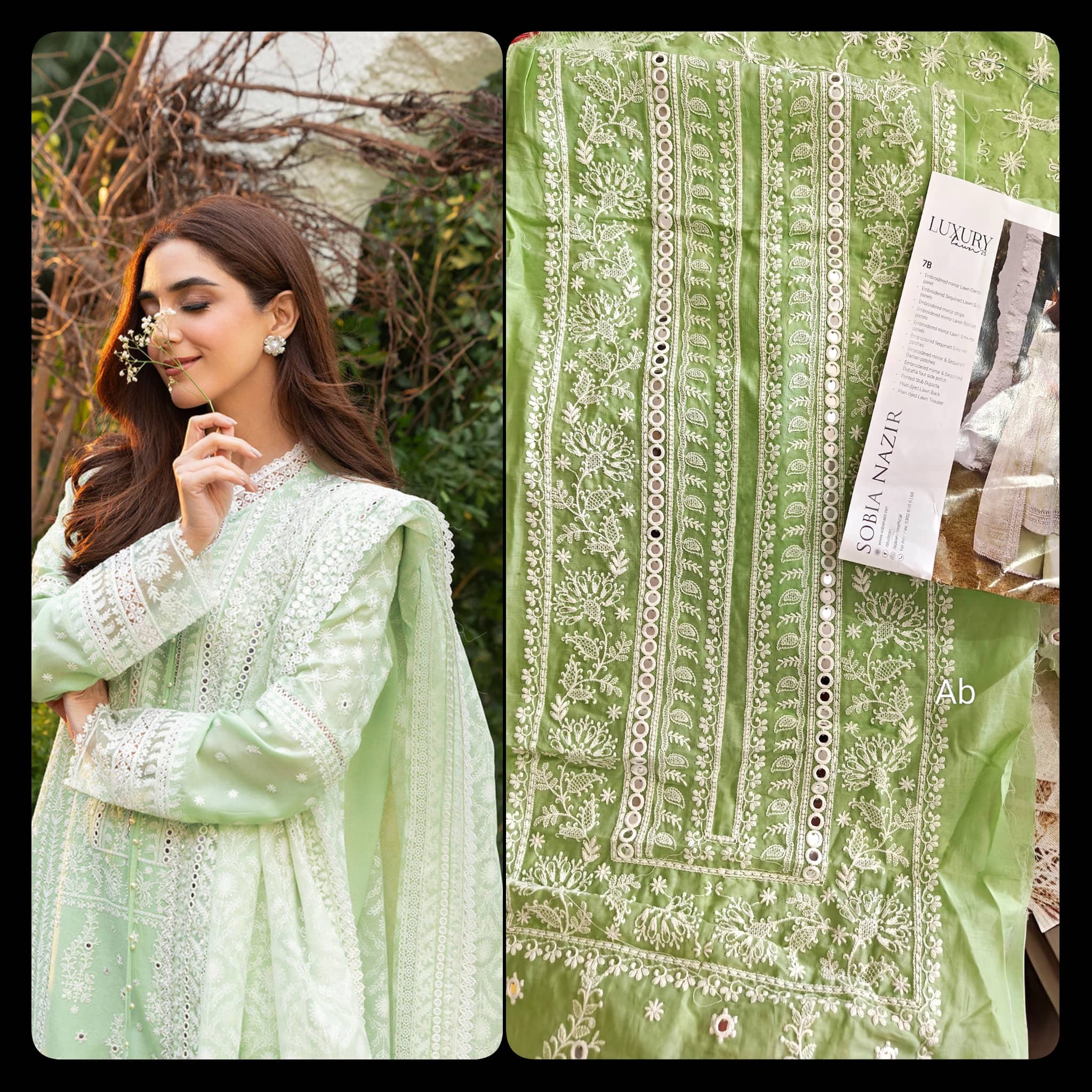 Sale‼️Open Pic/Sobia Nazir Luxury Lawn/7B