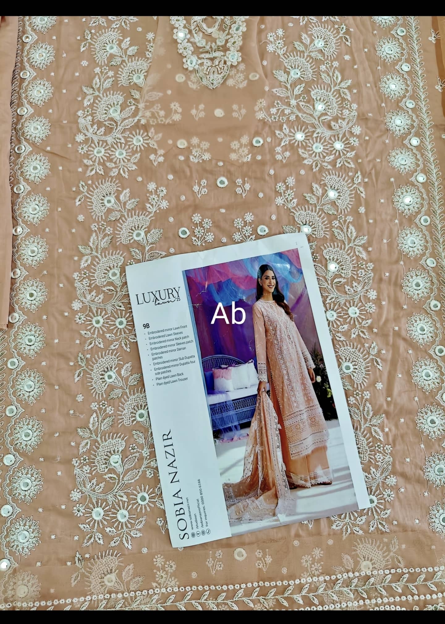 Sale‼️Open Pic/Sobia Nazir Luxury Lawn/9B