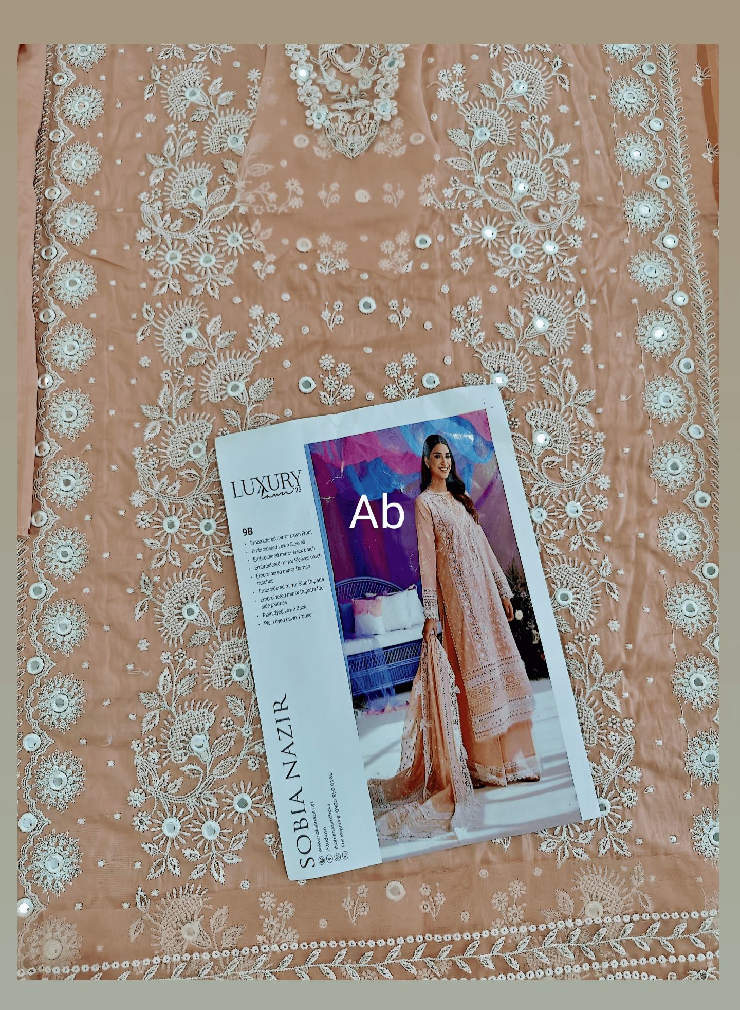 Sale‼️Open Pic/Sobia Nazir Luxury Lawn/9B