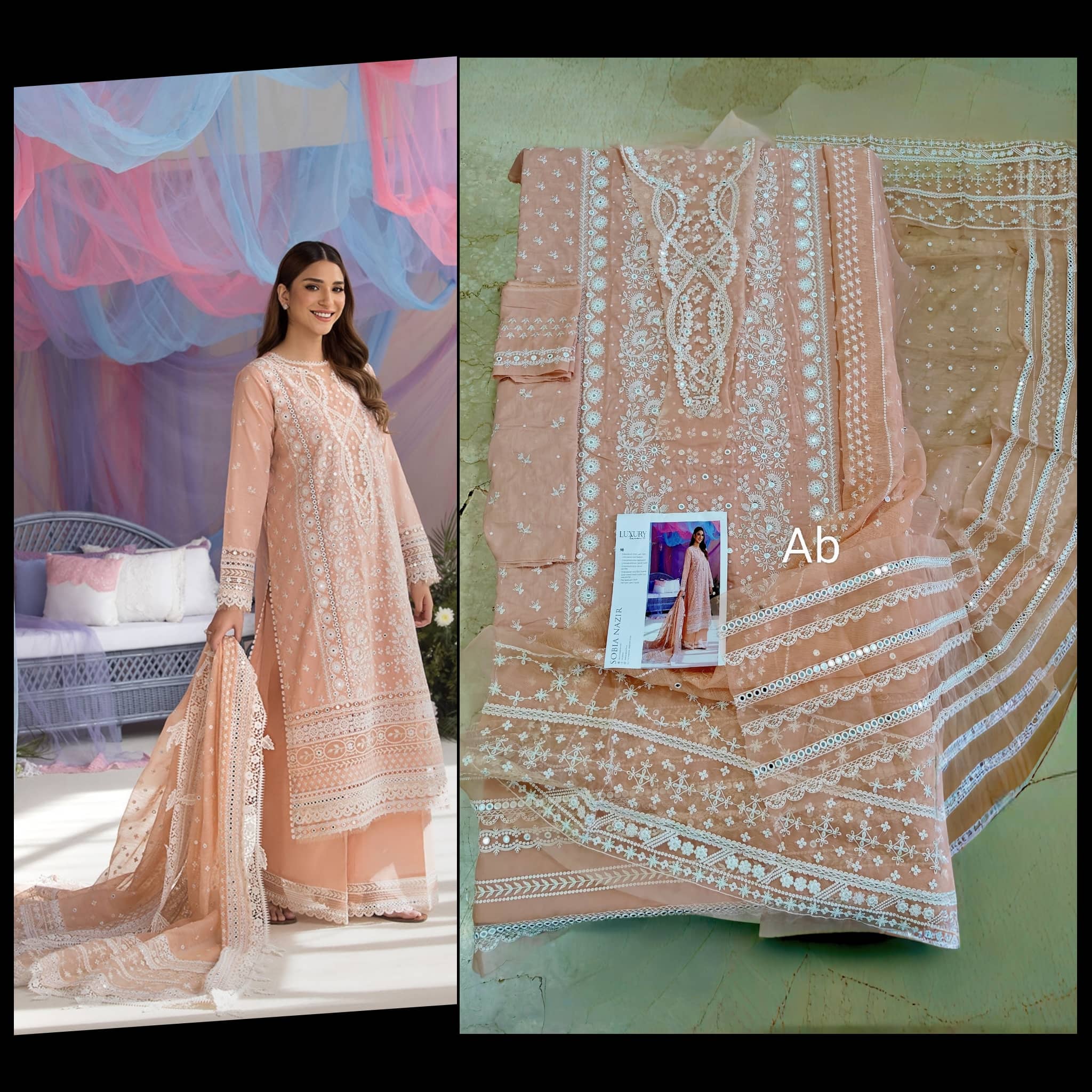 Sale‼️Open Pic/Sobia Nazir Luxury Lawn/9B