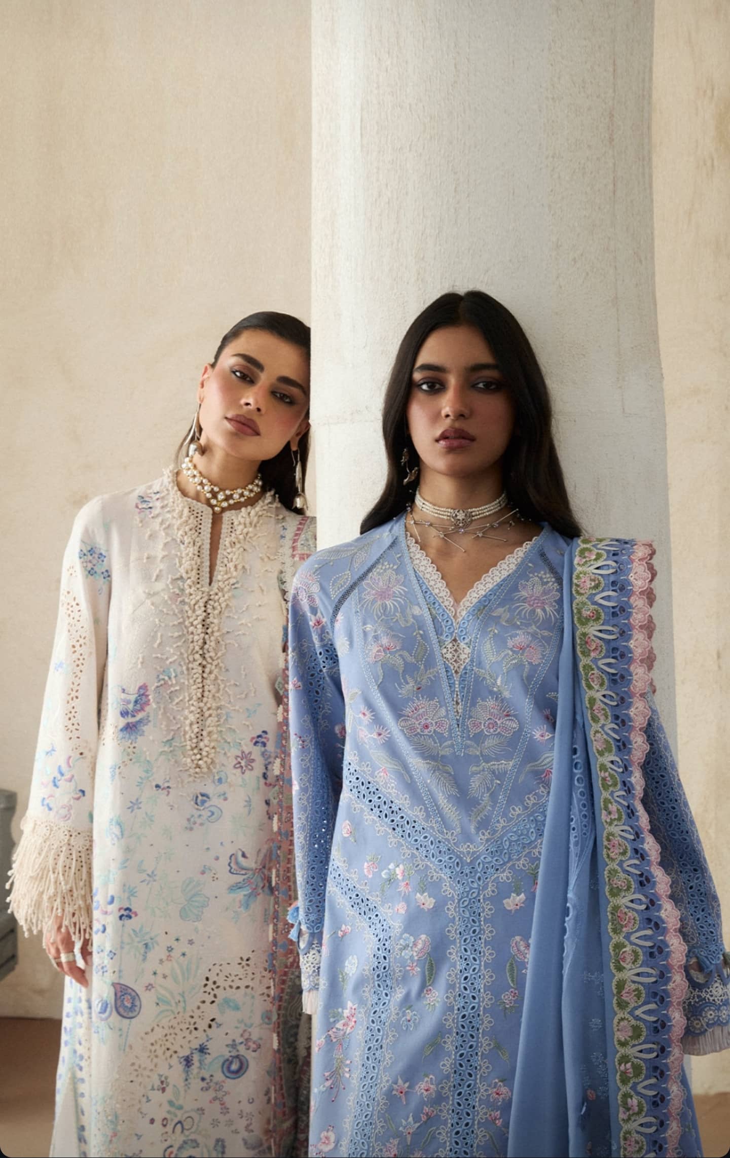 Suffuse Luxury Lawn 26/Elani/Sky Blue