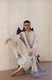 Suffuse Luxury Lawn 26/Veluna/Off White