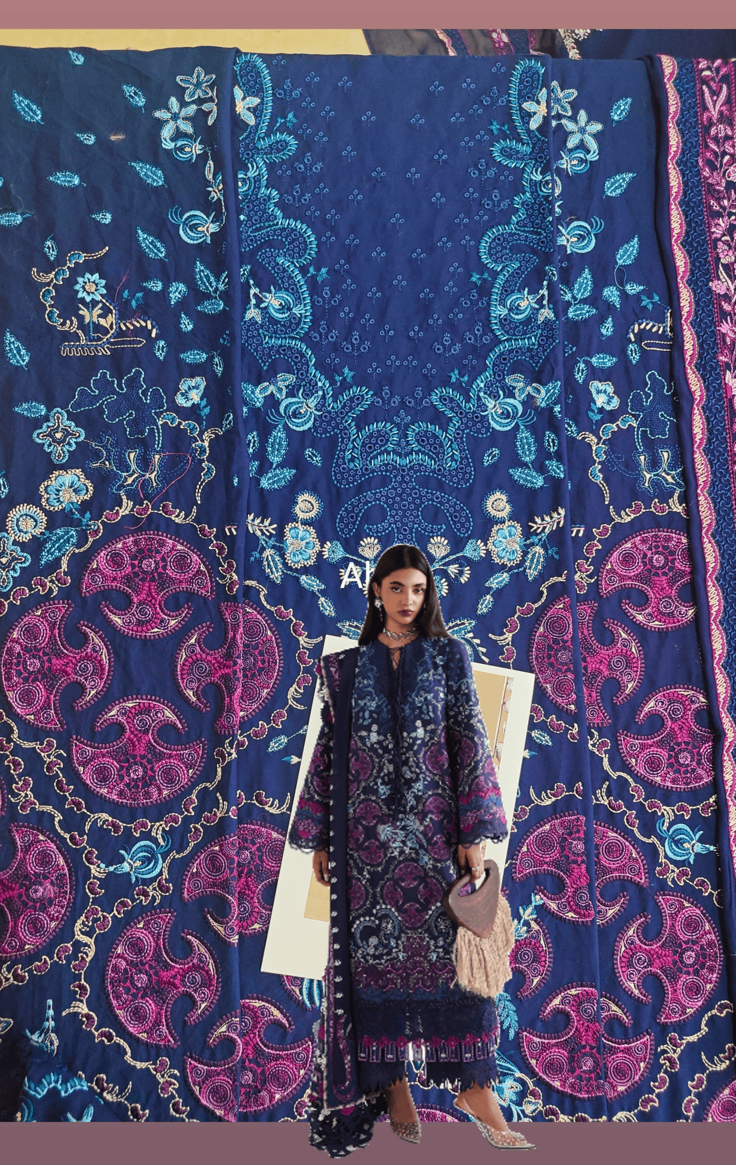 Open Pic/Sale‼️Suffuse Luxury Lawn 26/Elora/Blue