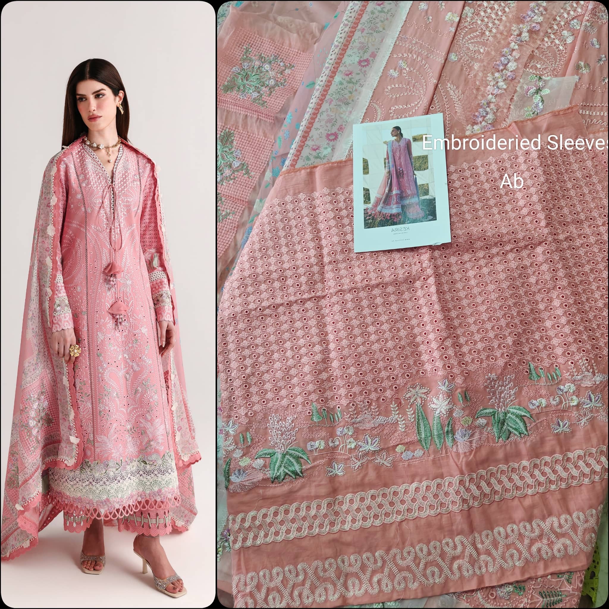 Open Pic/Sale‼️Suffuse Luxury Lawn 26/Kesira/Pink