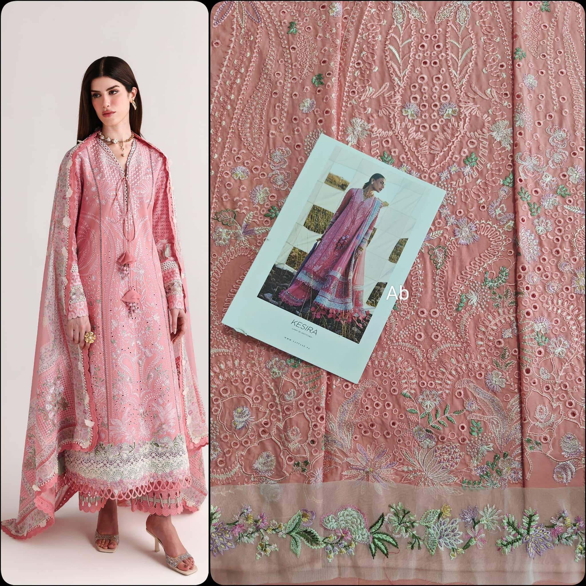 Open Pic/Sale‼️Suffuse Luxury Lawn 26/Kesira/Pink