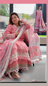Spotted/Sale‼️Suffuse Luxury Lawn 26/Kesira/Pink (Copy)