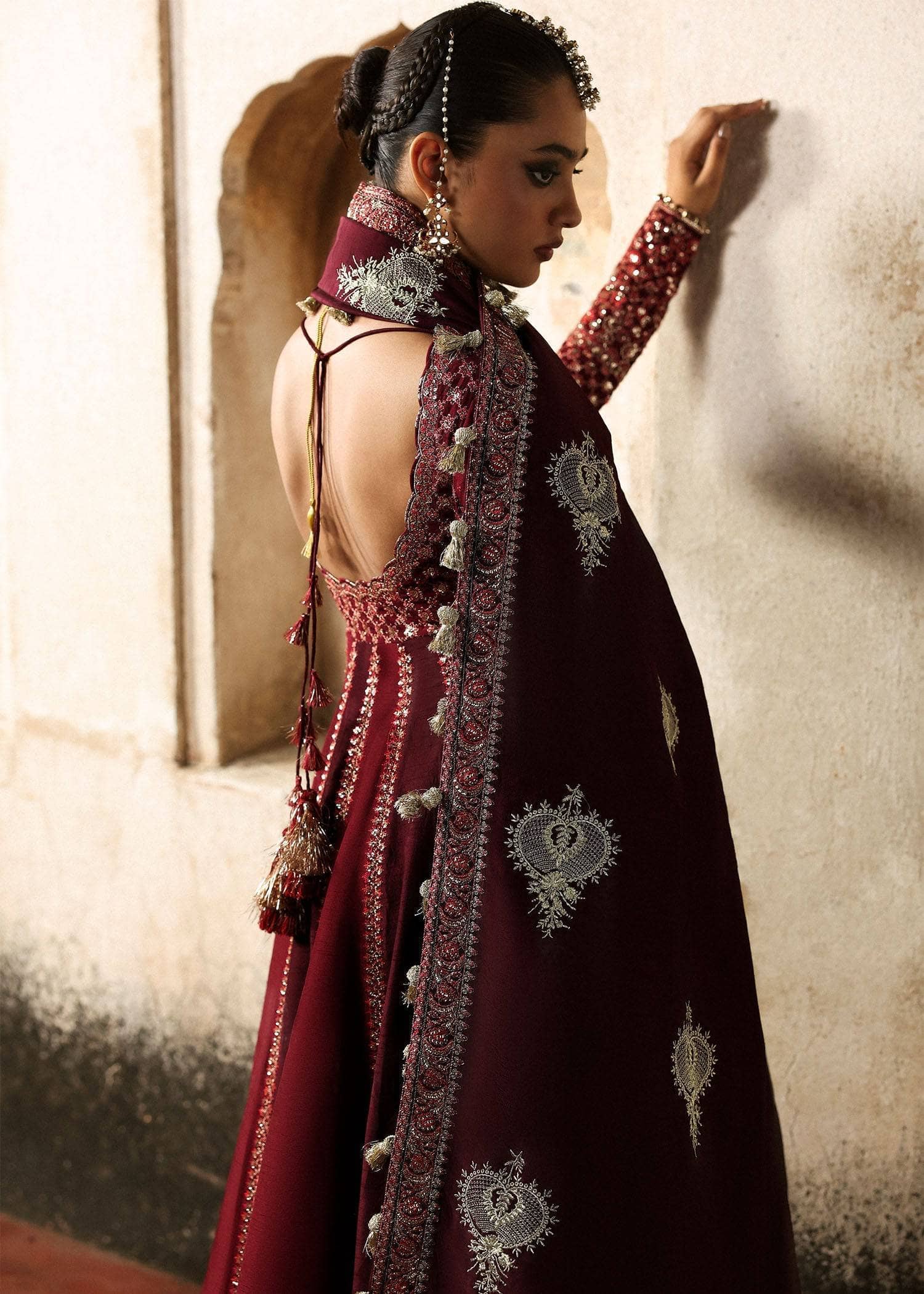 Hussain Rehar Massarrat Wedding/Gulnar/Burgundy and Maroon