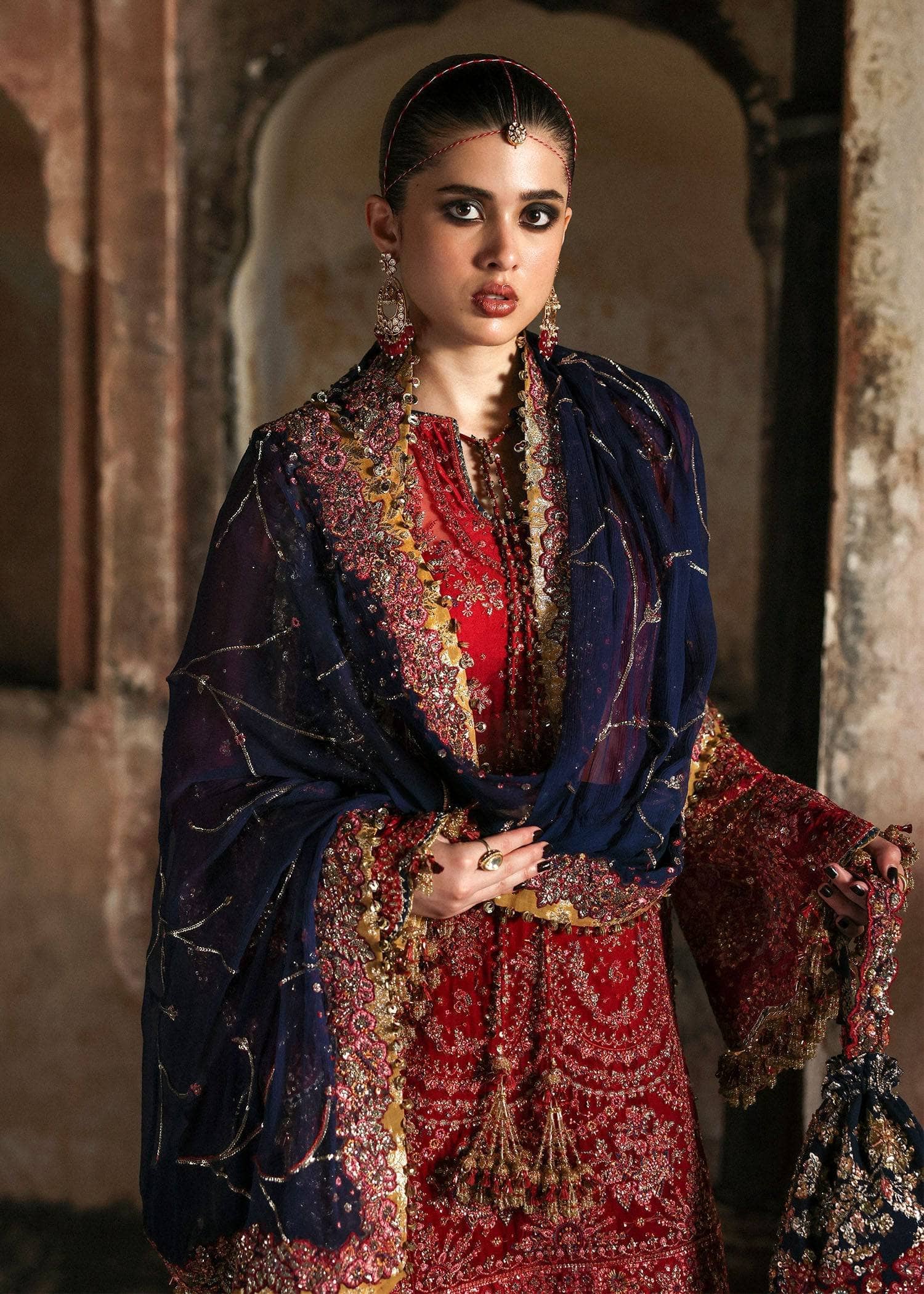 Hussain Rehar Massarrat Wedding/Shahrbano/Cherry Red