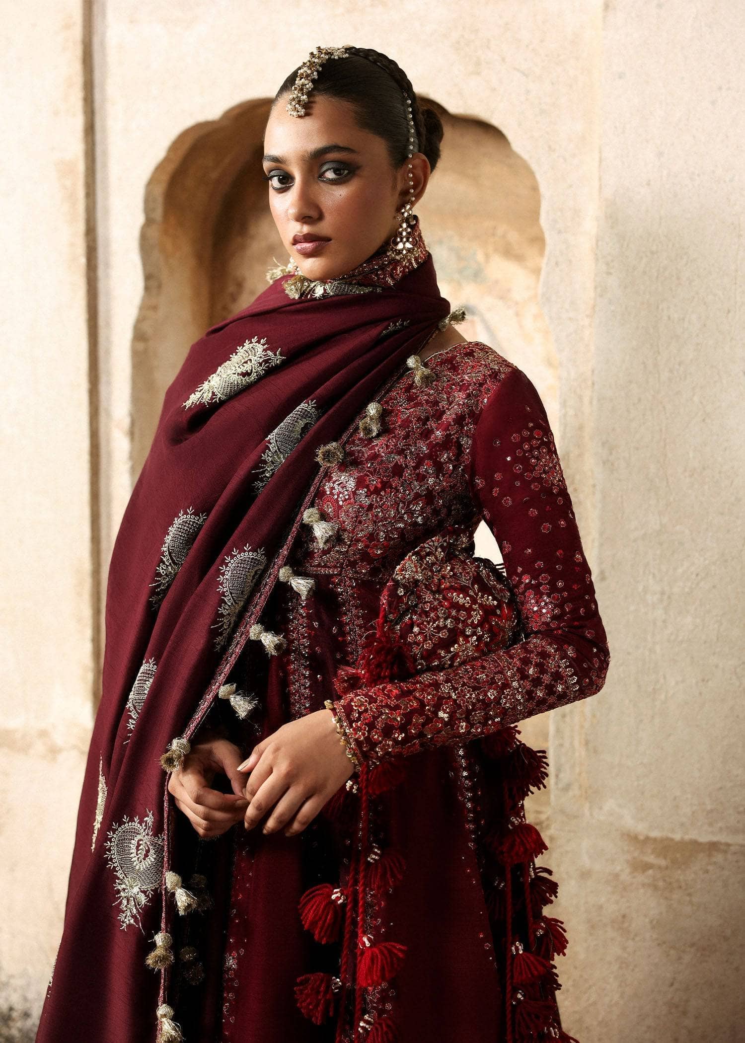 Hussain Rehar Massarrat Wedding/Gulnar/Burgundy and Maroon