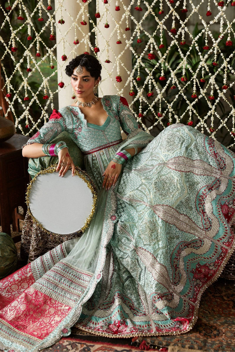 Afrozeh Shehnai Wedding Formals 25/Zanzar/Pastel Blue