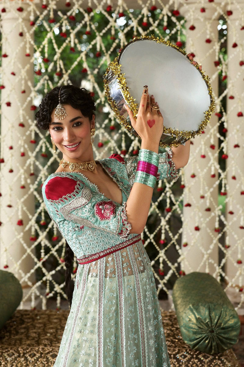 Afrozeh Shehnai Wedding Formals 25/Zanzar/Pastel Blue