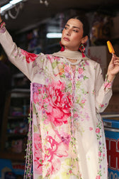 Restocked/Zaha Wildflower Luxury Lawns/PINK MINK FROLIC (ZF26-05)