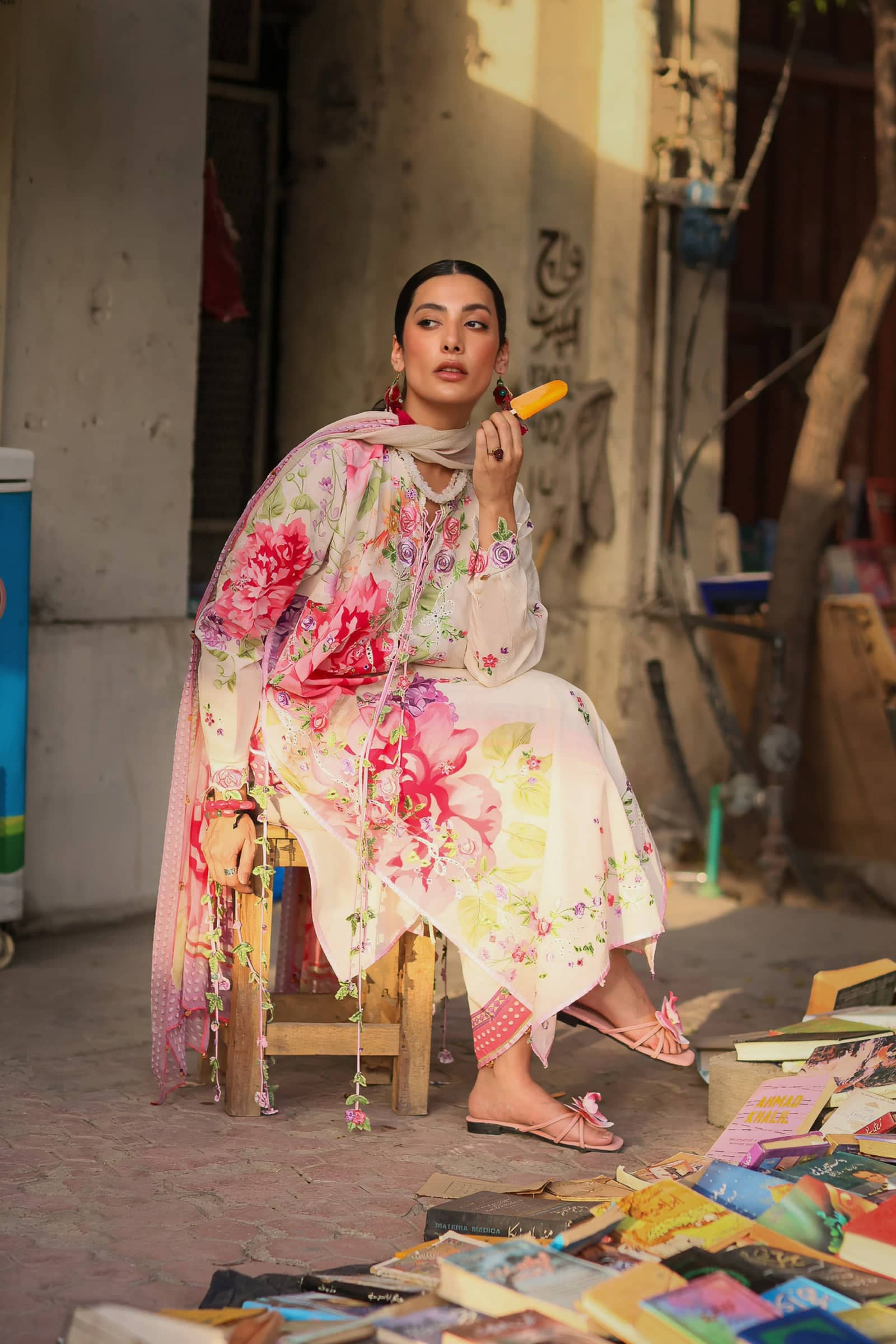 Restocked/Zaha Wildflower Luxury Lawns/PINK MINK FROLIC (ZF26-05)
