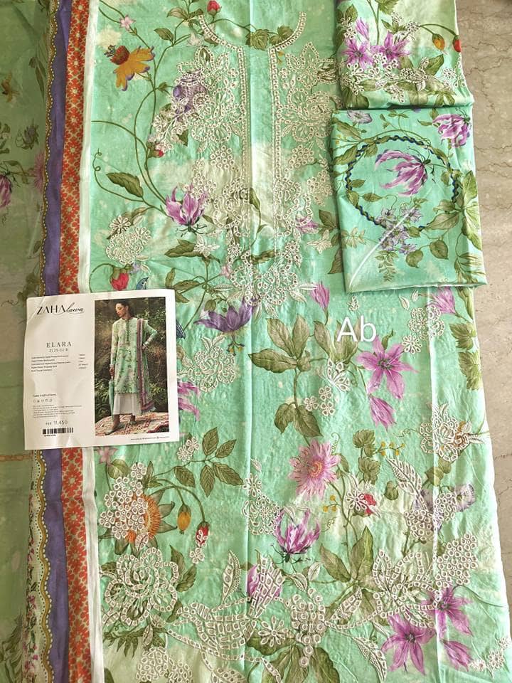 Sale ‼️Open Pic/Zaha Festive Lawn Neelum/ELARA/02 B