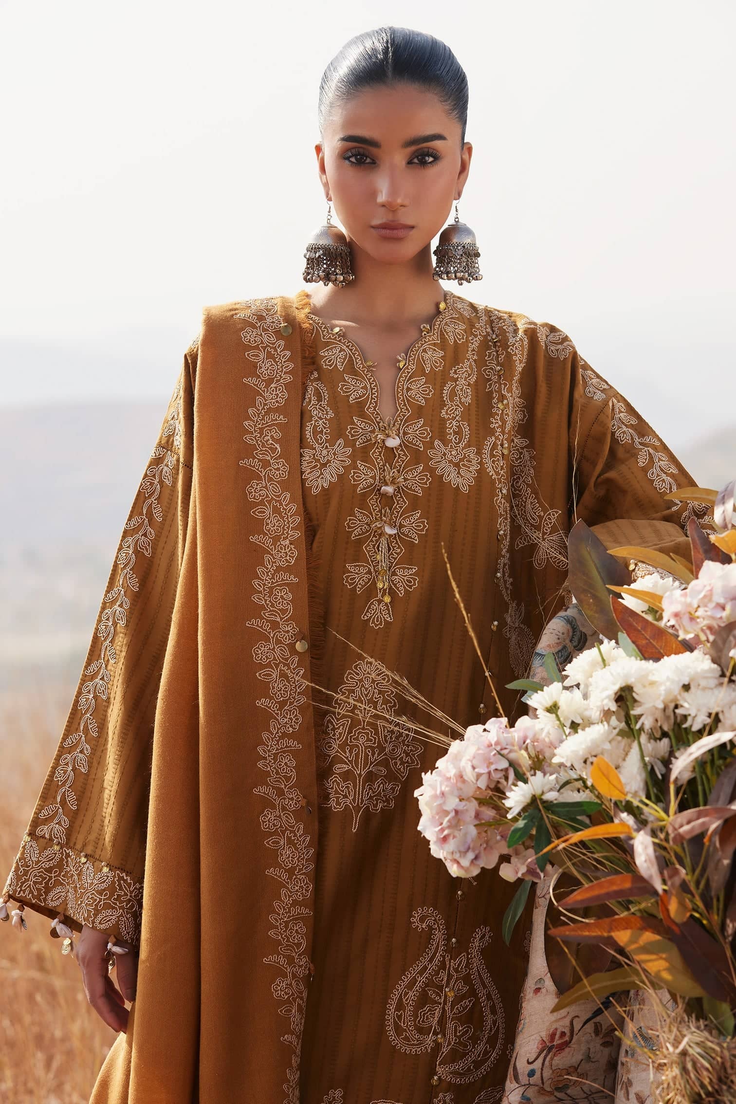 Zaha Winter Pakistani Suits Restocked/Zaha Winter 25/HEER (ZW25-10)