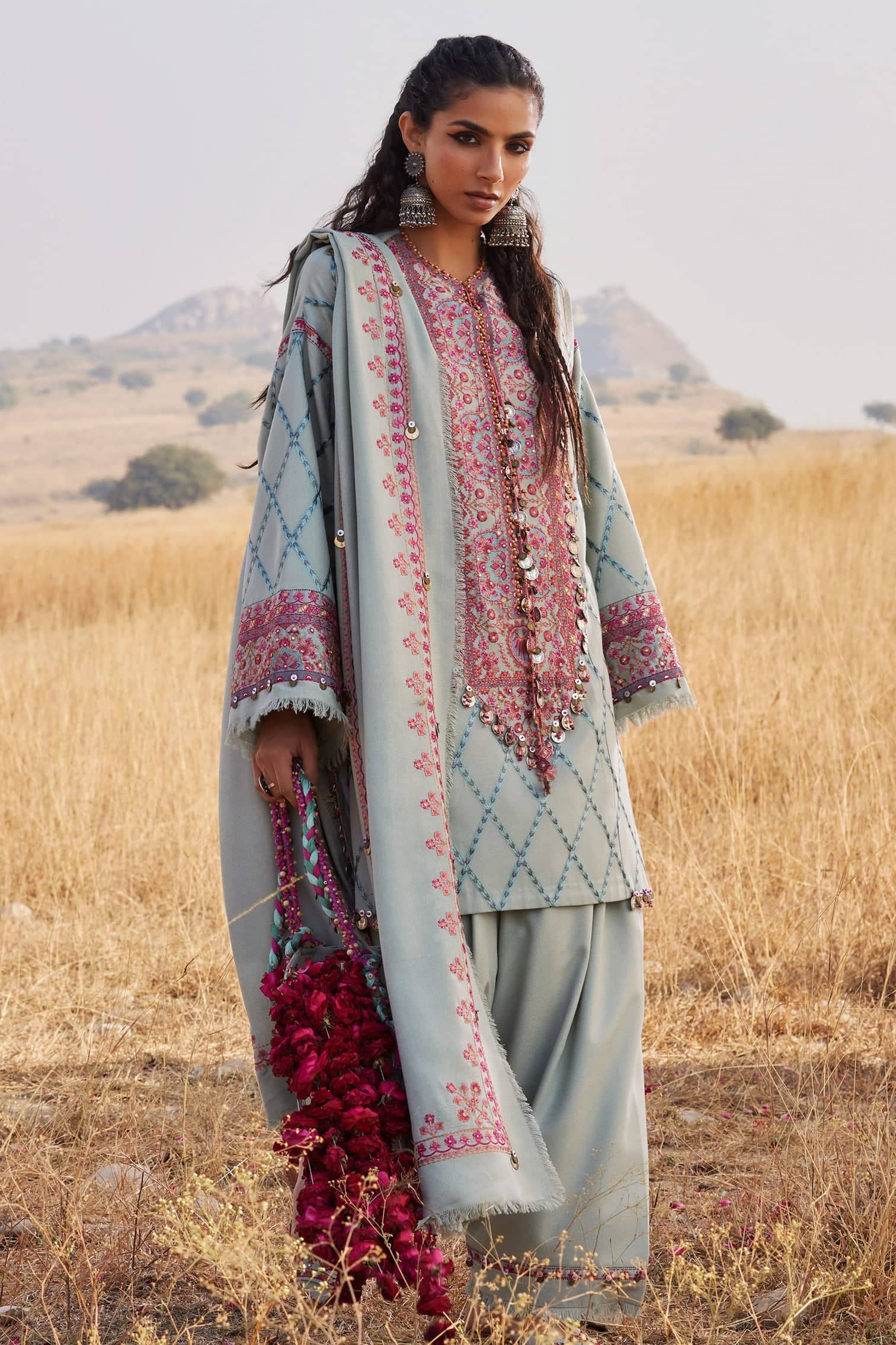 Zaha Winter Pakistani Suits Restocked/Zaha Winter 25/NAYAB (ZW25-06)